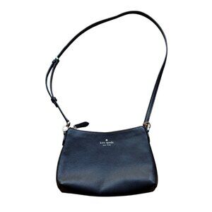 Kate Spade New York Black Pebbled Leather Small Crossbody Classic Purse Bag